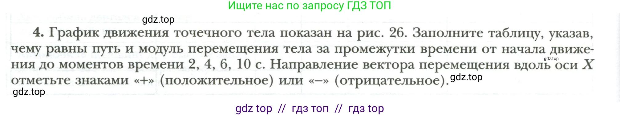 Физика, 7 класс рабочая тетрадь, авторы: Грачев Александр Васильевич, Погожев Владимир Александрович, Боков Павел Юрьевич, Вишнякова Екатерина Анатольевна, издательство Просвещение, Москва, 2008, Часть 1, страница 50, номер 4, Условие