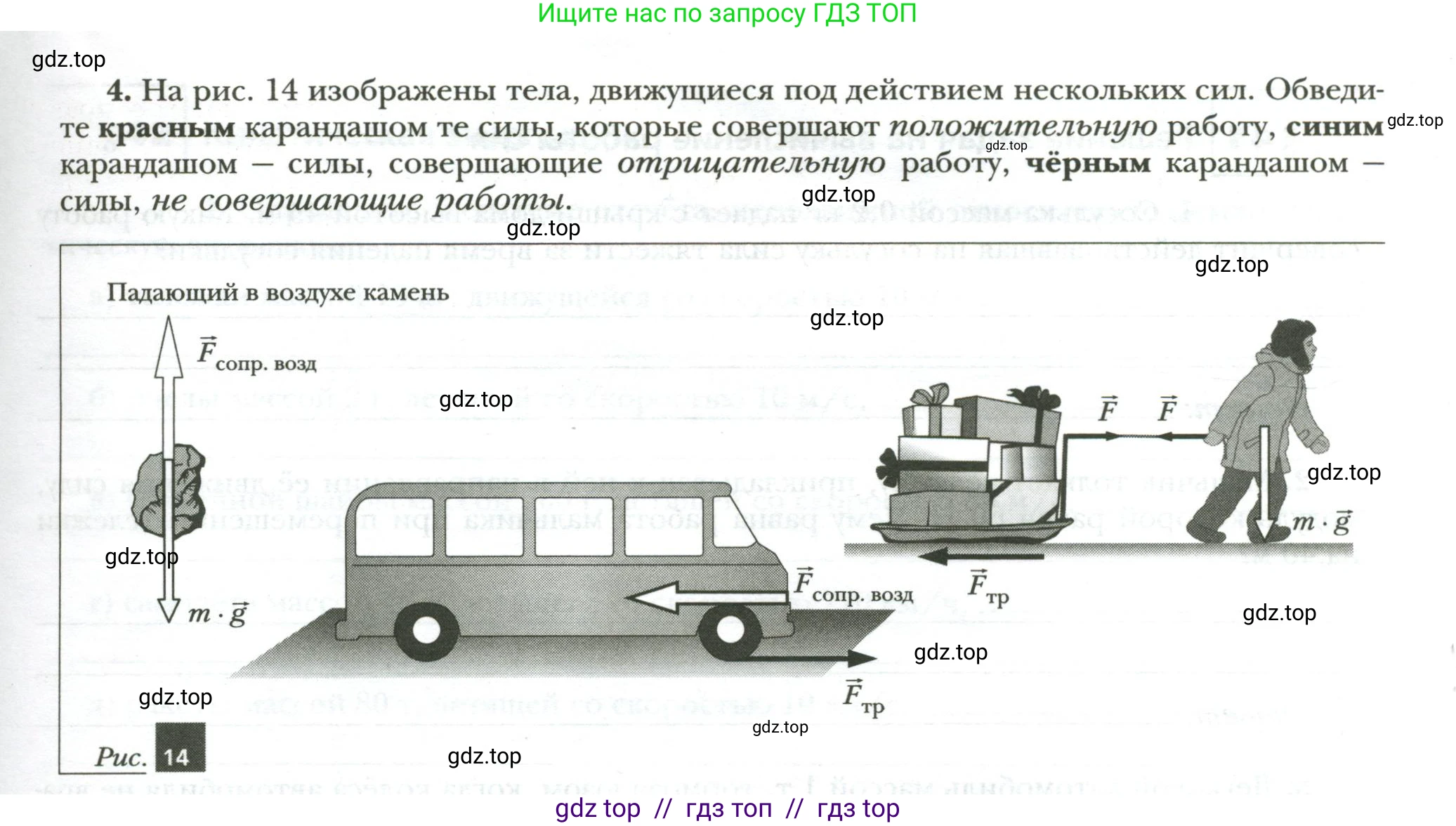 Физика, 7 класс рабочая тетрадь, авторы: Грачев Александр Васильевич, Погожев Владимир Александрович, Боков Павел Юрьевич, Вишнякова Екатерина Анатольевна, издательство Просвещение, Москва, 2008, Часть 2, страница 23, номер 4, Условие