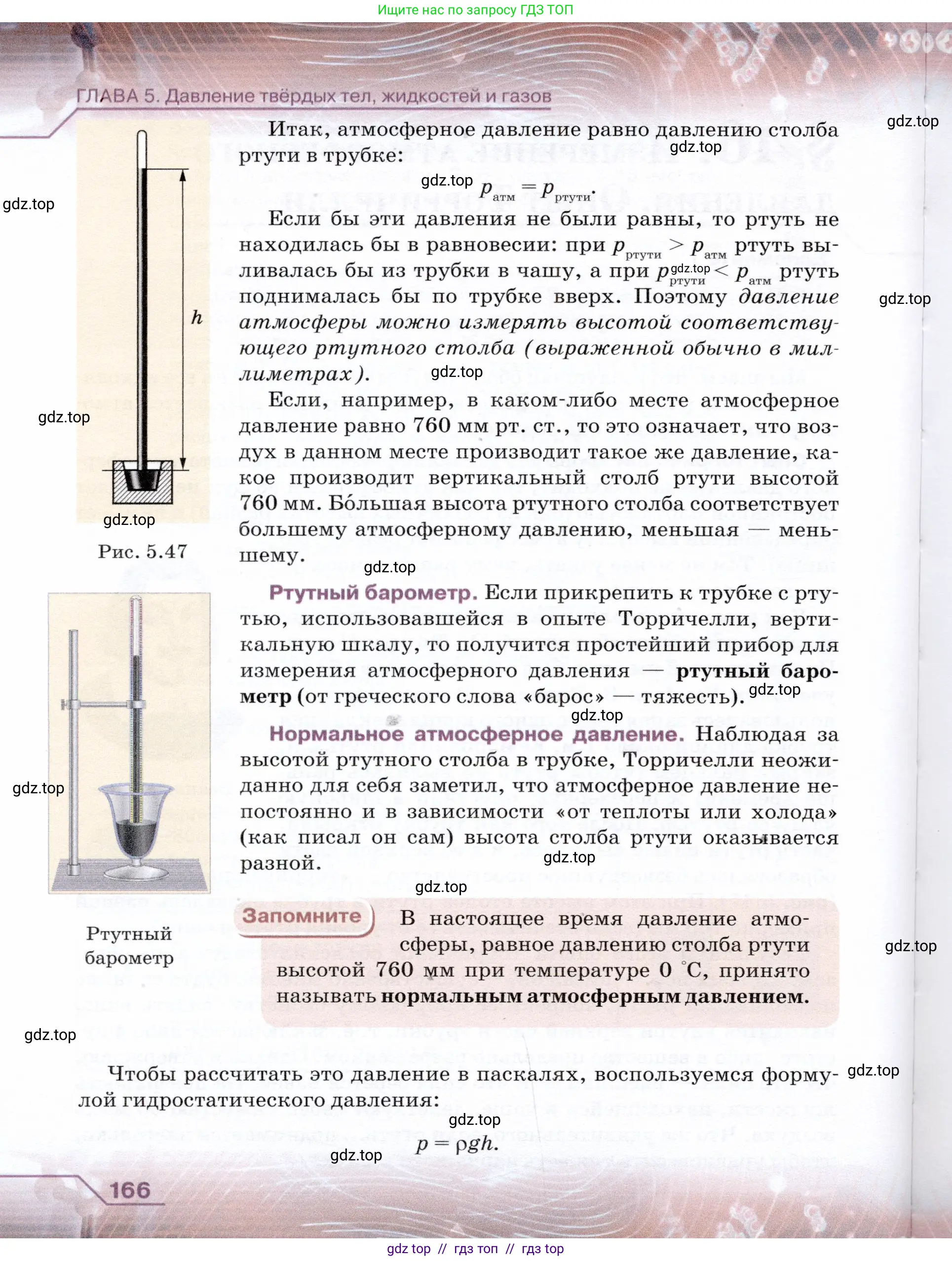Физика, 7 класс Учебник, авторы: Громов Сергей Васильевич, Родина Надежда Александровна, Белага Виктория Владимировна, Ломаченков Иван Алексеевич, Панебратцев Юрий Анатольевич, издательство Просвещение, Москва, 2019, страница 166