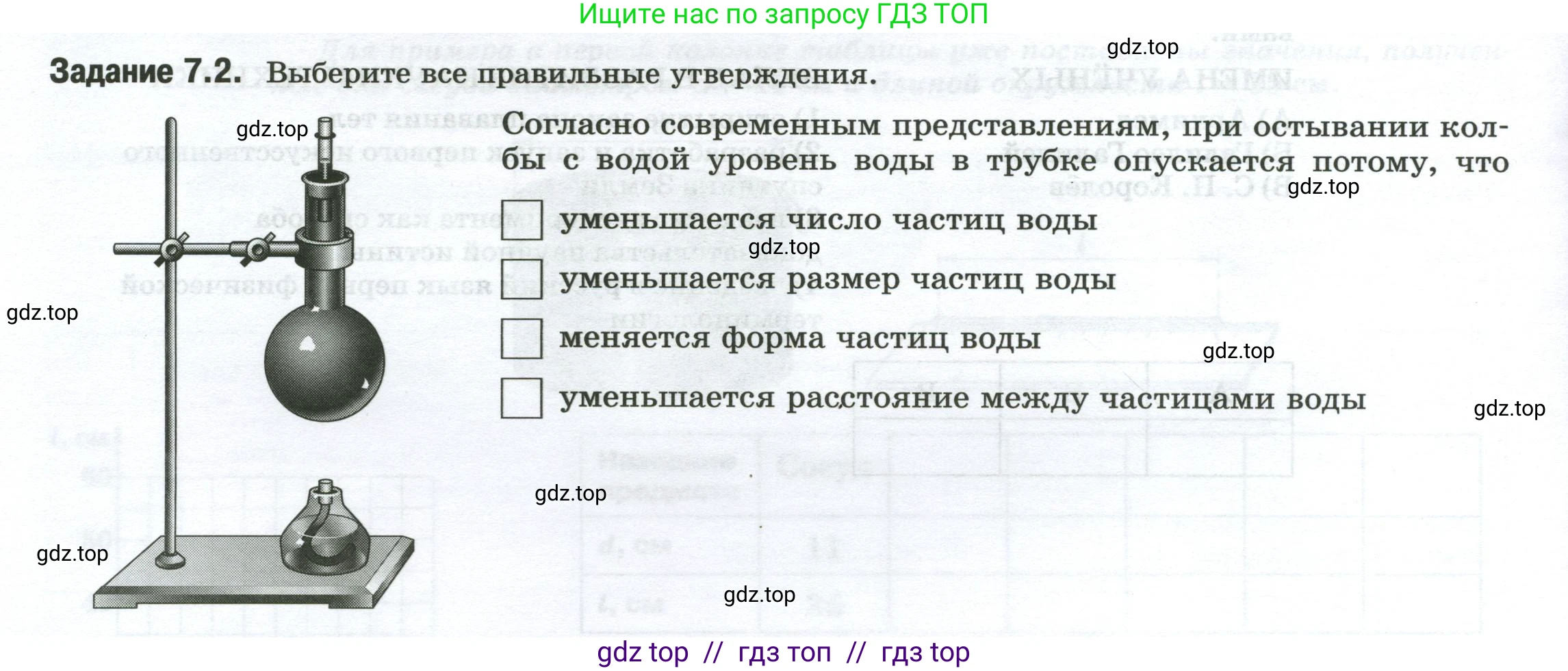 Физика, 7 класс рабочая тетрадь, авторы: Ханнанова Татьяна Андреевна, Ханнанов Наиль Кутдусович, издательство Просвещение, Москва, 2022, белого цвета, страница 12, номер 7.2, Условие