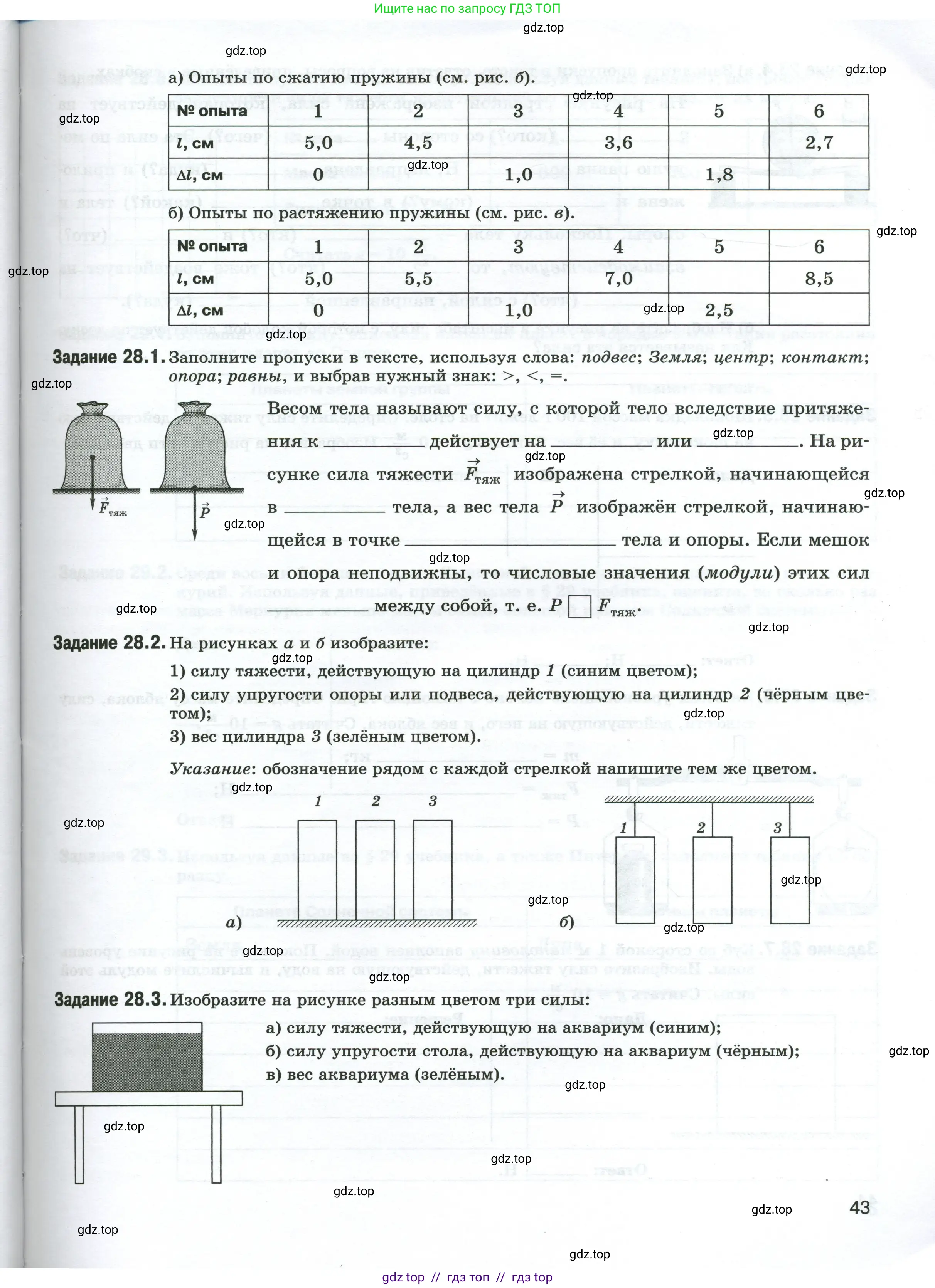 Физика, 7 класс рабочая тетрадь, авторы: Ханнанова Татьяна Андреевна, Ханнанов Наиль Кутдусович, издательство Просвещение, Москва, 2022, белого цвета, страница 43