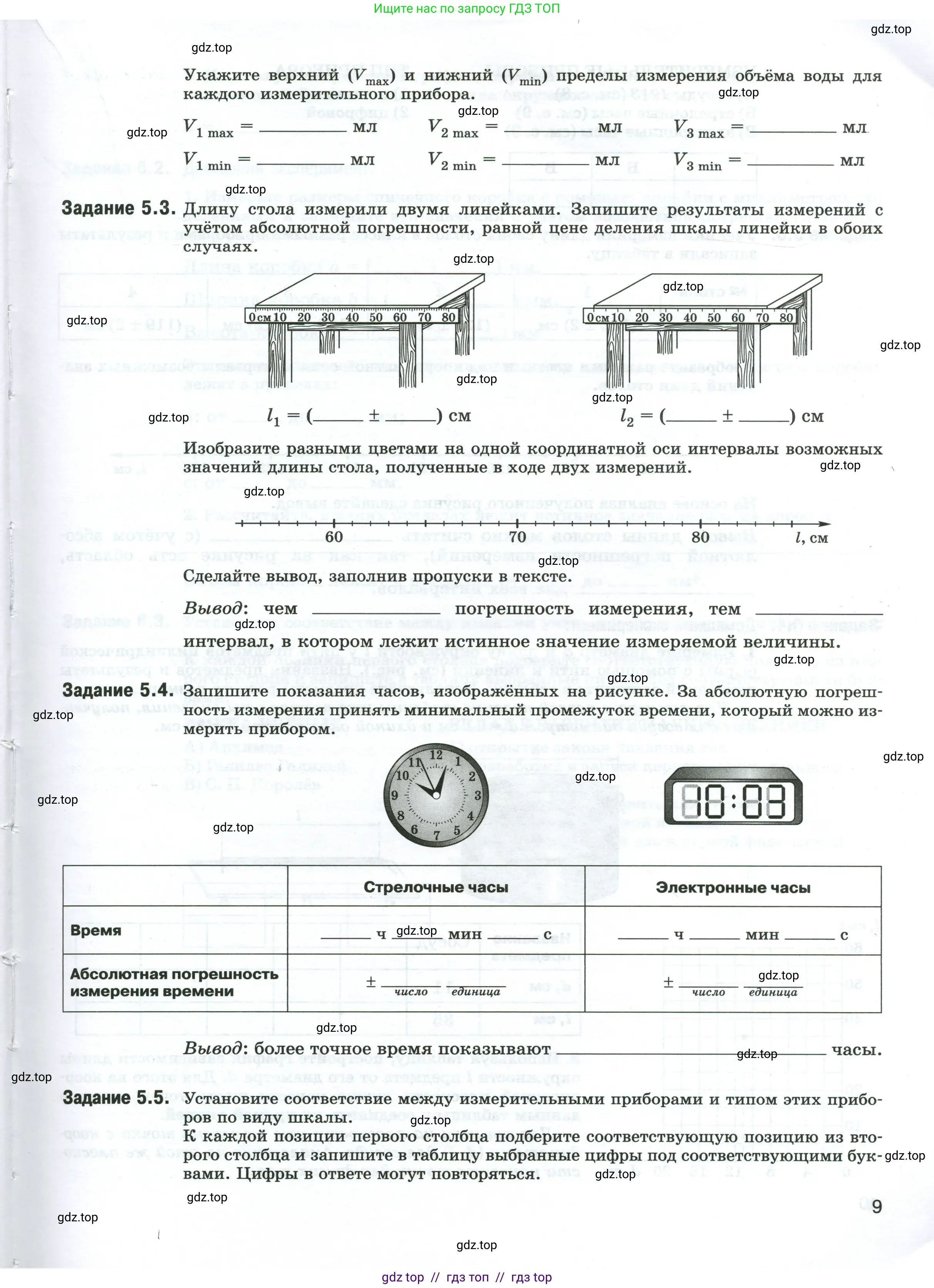Физика, 7 класс рабочая тетрадь, авторы: Ханнанова Татьяна Андреевна, Ханнанов Наиль Кутдусович, издательство Просвещение, Москва, 2022, белого цвета, страница 9
