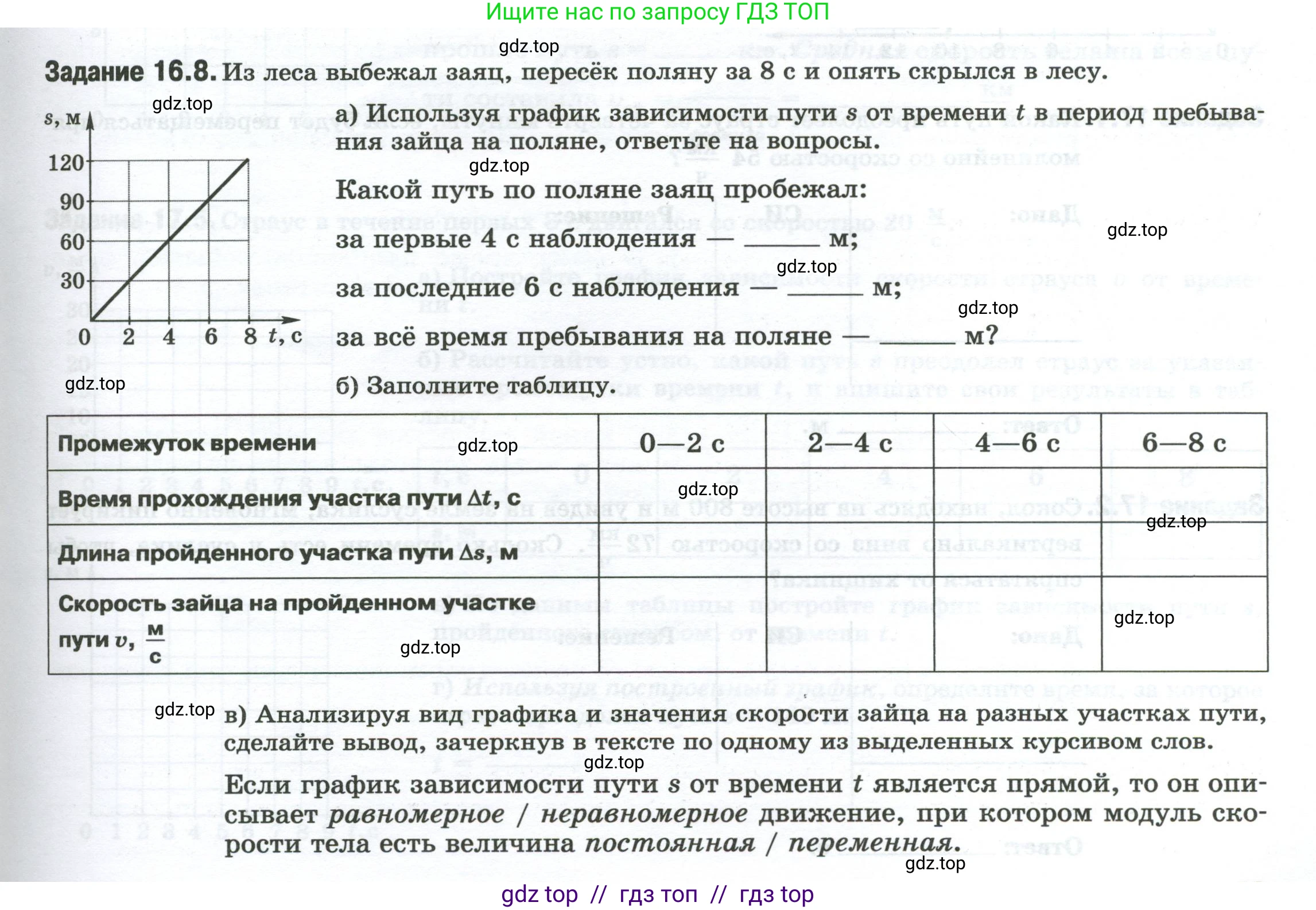 Физика, 7 класс рабочая тетрадь, авторы: Ханнанова Татьяна Андреевна, Ханнанов Наиль Кутдусович, издательство Просвещение, Москва, 2022, белого цвета, страница 23, номер 16.8, Условие
