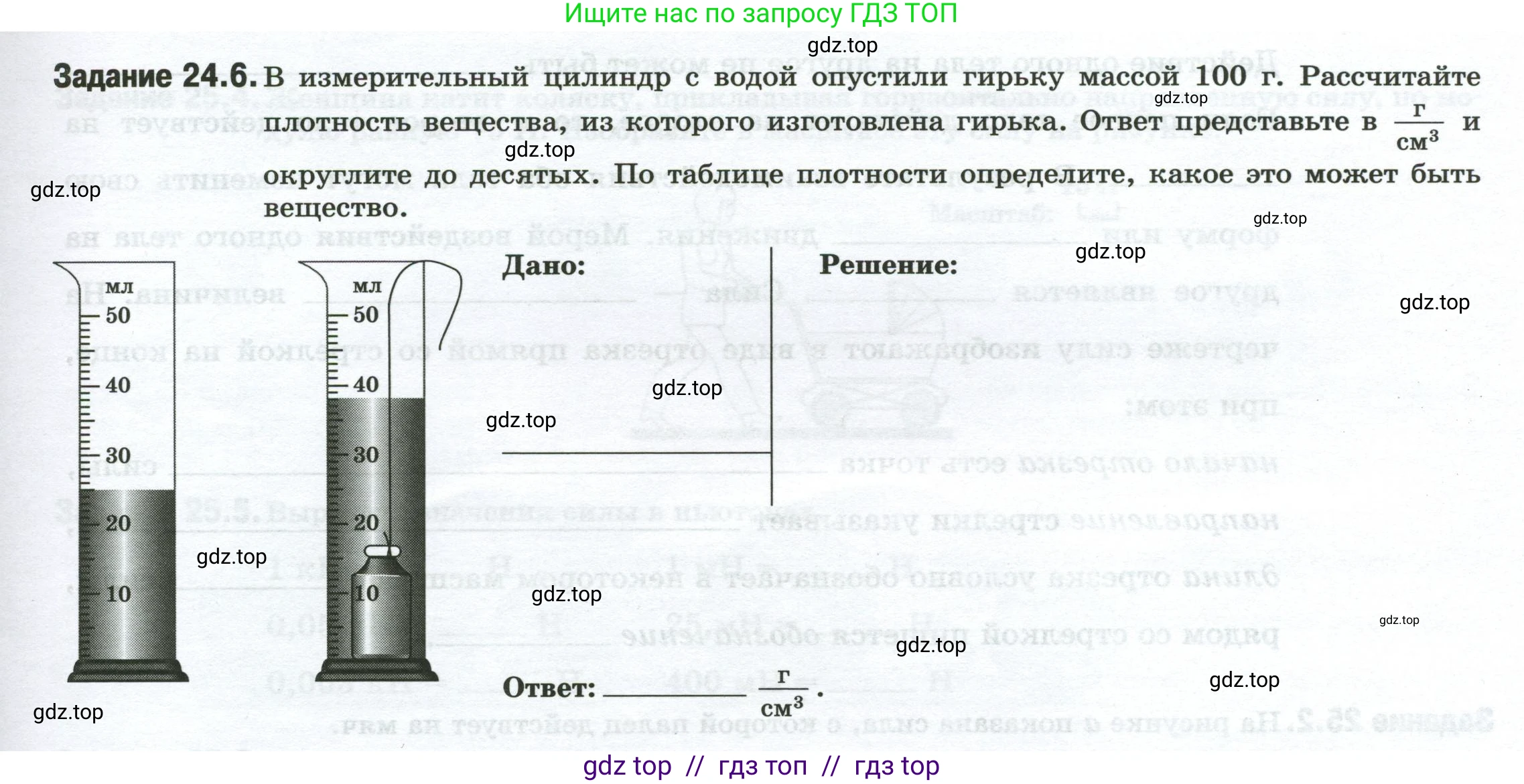 Физика, 7 класс рабочая тетрадь, авторы: Ханнанова Татьяна Андреевна, Ханнанов Наиль Кутдусович, издательство Просвещение, Москва, 2022, белого цвета, страница 37, номер 24.6, Условие
