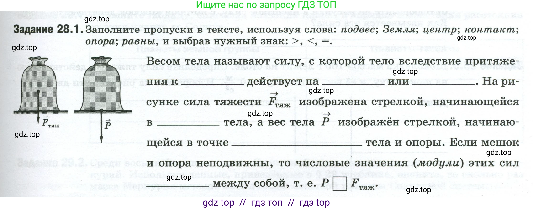 Физика, 7 класс рабочая тетрадь, авторы: Ханнанова Татьяна Андреевна, Ханнанов Наиль Кутдусович, издательство Просвещение, Москва, 2022, белого цвета, страница 43, номер 28.1, Условие
