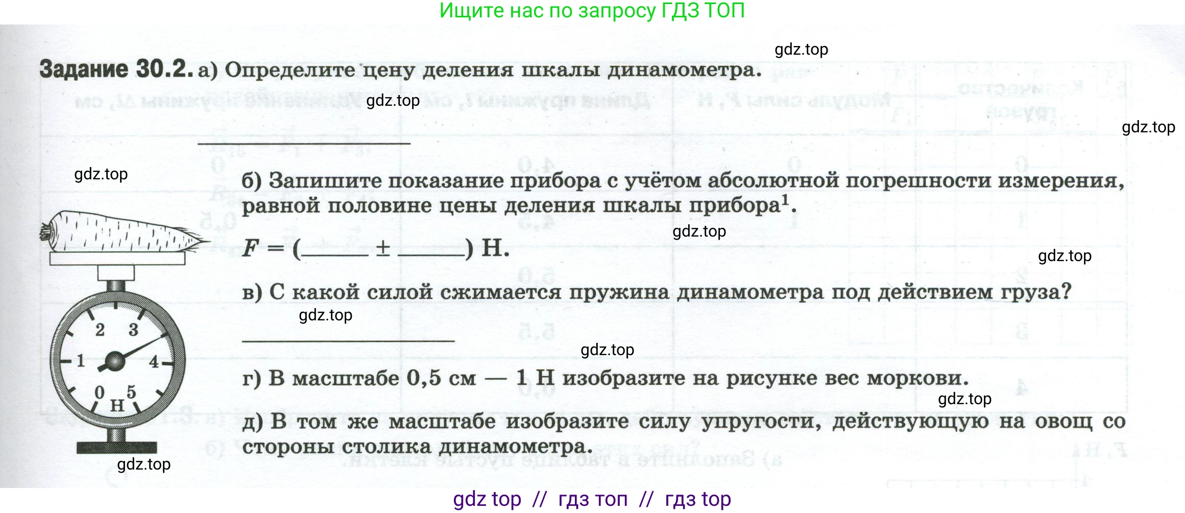 Физика, 7 класс рабочая тетрадь, авторы: Ханнанова Татьяна Андреевна, Ханнанов Наиль Кутдусович, издательство Просвещение, Москва, 2022, белого цвета, страница 47, номер 30.2, Условие