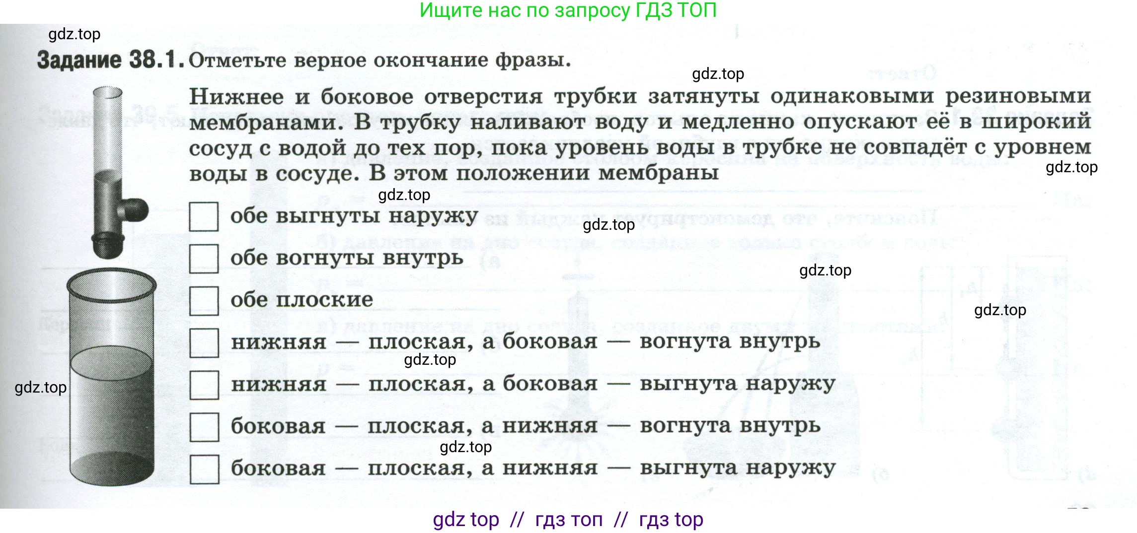 Физика, 7 класс рабочая тетрадь, авторы: Ханнанова Татьяна Андреевна, Ханнанов Наиль Кутдусович, издательство Просвещение, Москва, 2022, белого цвета, страница 59, номер 38.1, Условие