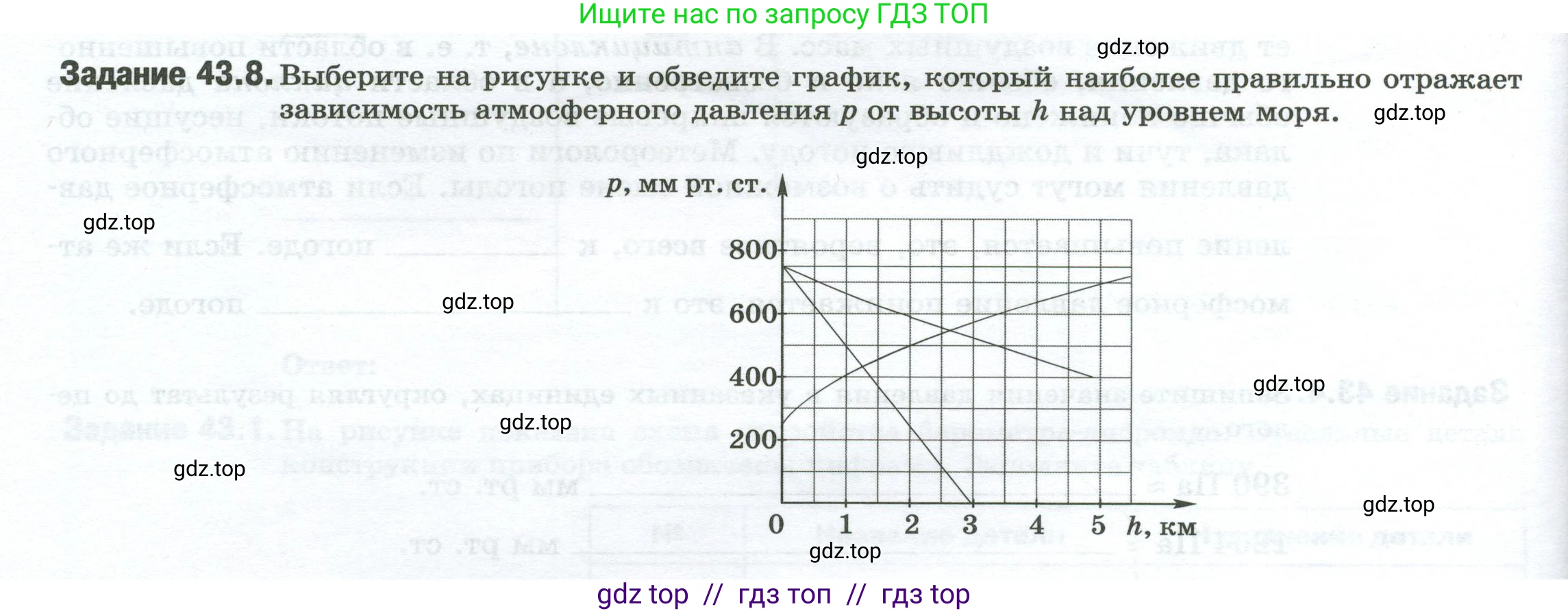 Физика, 7 класс рабочая тетрадь, авторы: Ханнанова Татьяна Андреевна, Ханнанов Наиль Кутдусович, издательство Просвещение, Москва, 2022, белого цвета, страница 68, номер 43.8, Условие