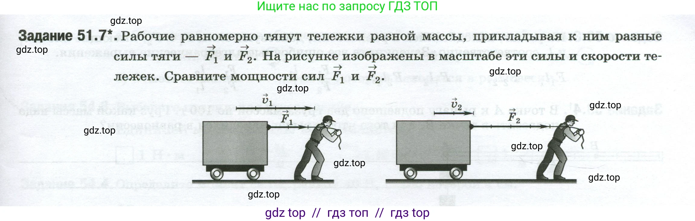 Физика, 7 класс рабочая тетрадь, авторы: Ханнанова Татьяна Андреевна, Ханнанов Наиль Кутдусович, издательство Просвещение, Москва, 2022, белого цвета, страница 85, номер 51.7, Условие