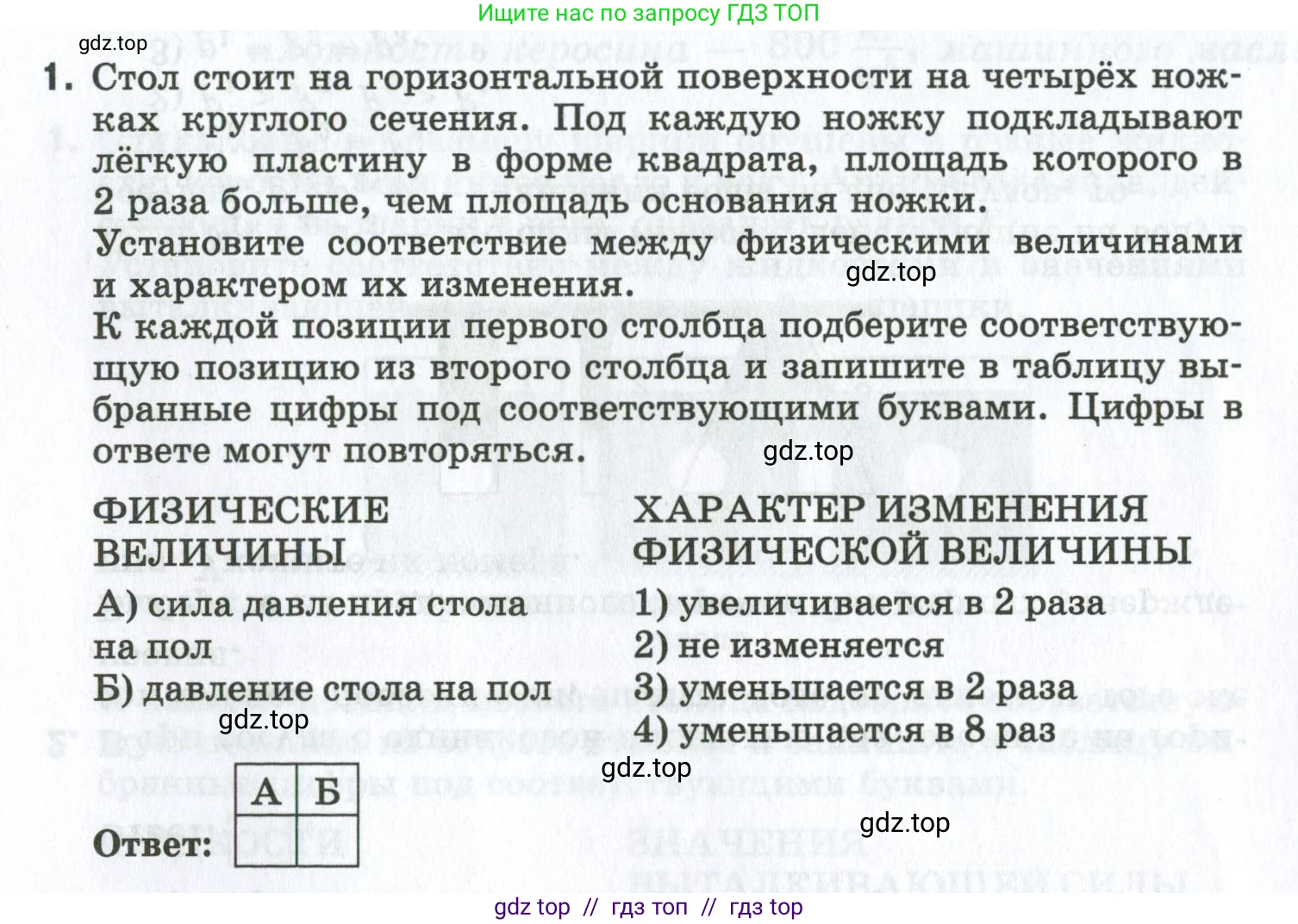 Физика, 7 класс рабочая тетрадь, авторы: Ханнанова Татьяна Андреевна, Ханнанов Наиль Кутдусович, издательство Просвещение, Москва, 2022, белого цвета, страница 103, номер 1, Условие