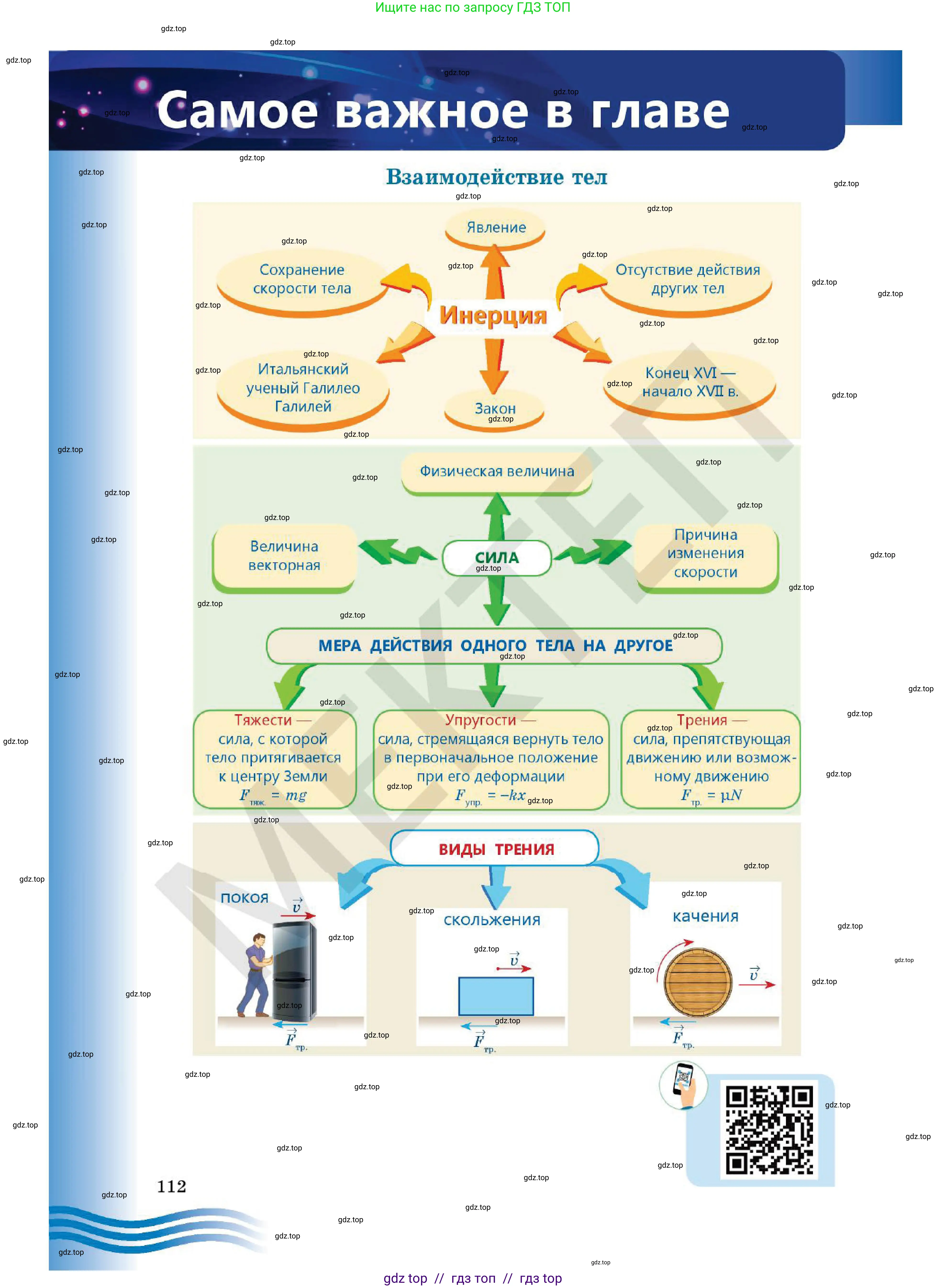 Физика, 7 класс Учебник, авторы: Кронгарт Борис Аркадьевич, Даданбеков Ельдар Ержанович, Токбергенова Уазипа Конурбаевна, издательство Мектеп, Алматы, 2017, страница 112