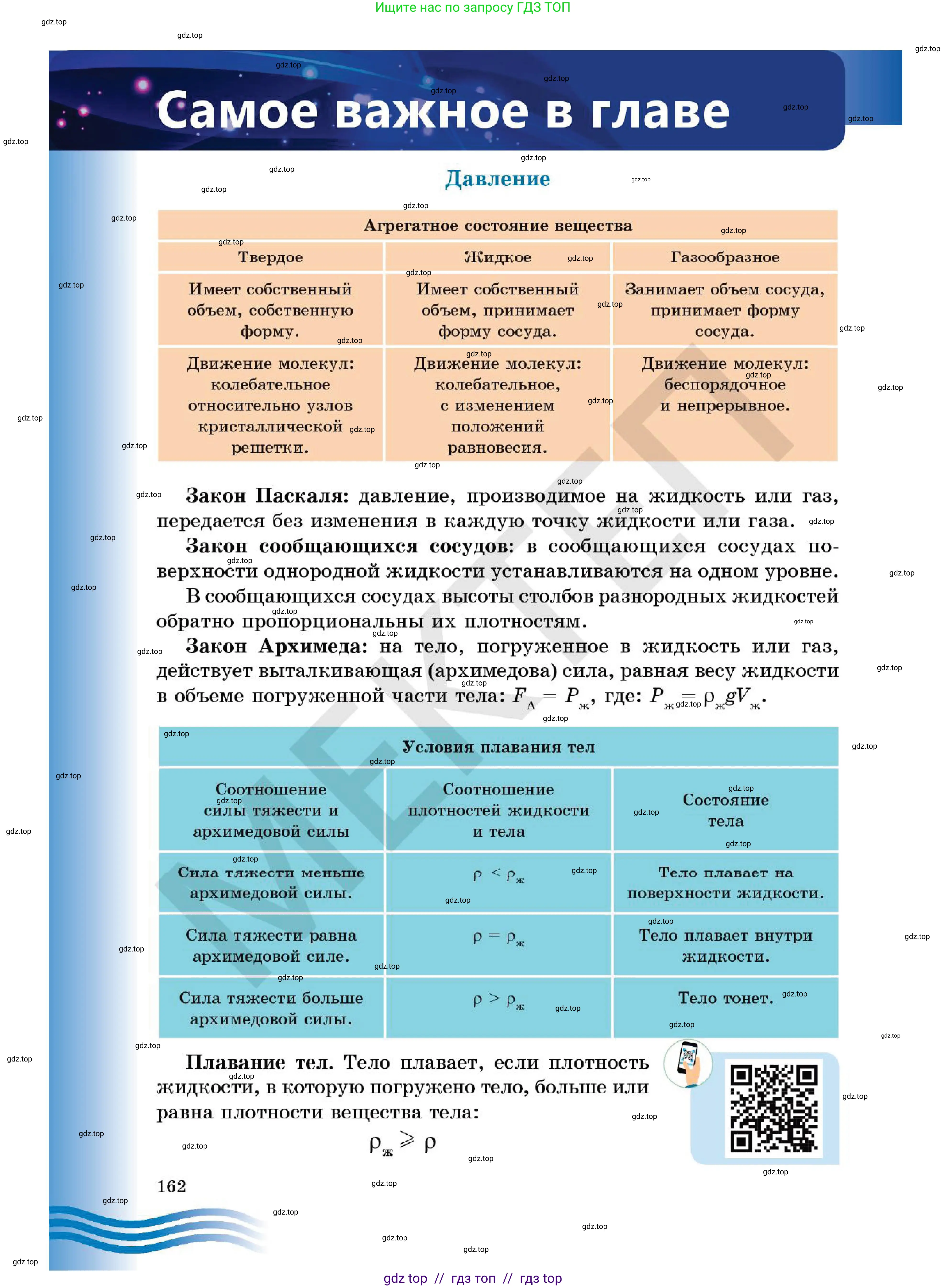 Физика, 7 класс Учебник, авторы: Кронгарт Борис Аркадьевич, Даданбеков Ельдар Ержанович, Токбергенова Уазипа Конурбаевна, издательство Мектеп, Алматы, 2017, страница 162