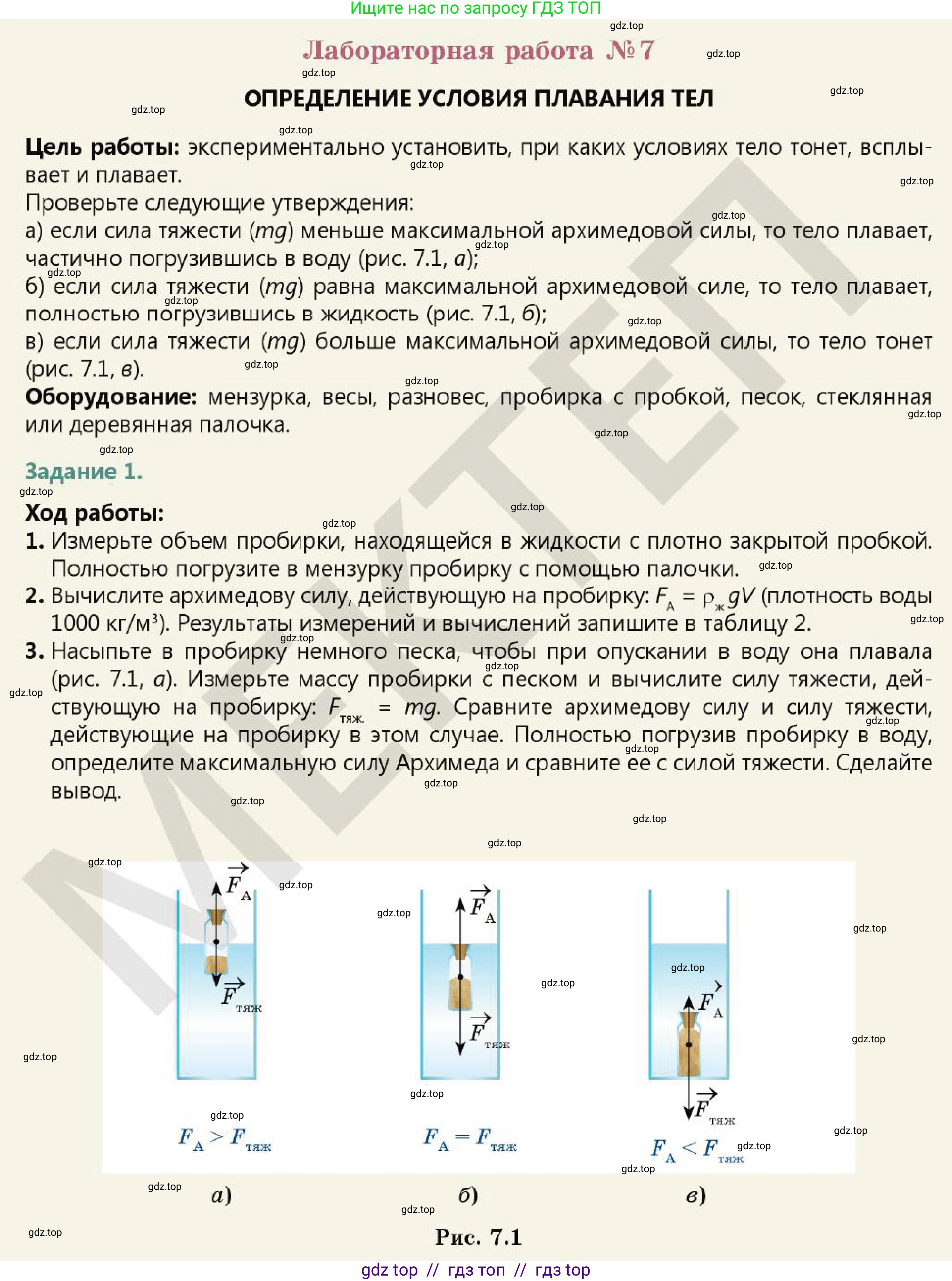 Физика, 7 класс Учебник, авторы: Кронгарт Борис Аркадьевич, Даданбеков Ельдар Ержанович, Токбергенова Уазипа Конурбаевна, издательство Мектеп, Алматы, 2017, страница 160, Условие