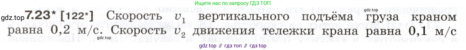 ГДЗ Физика, 7-9 класс Сборник задач, авторы: Лукашик Владимир Иванович, Иванова Елена Владимировна, издательство Просвещение, Москва, 2021, голубого цвета, страница 20, номер 7.23, Условие