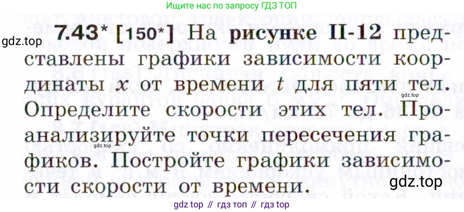 ГДЗ Физика, 7-9 класс Сборник задач, авторы: Лукашик Владимир Иванович, Иванова Елена Владимировна, издательство Просвещение, Москва, 2021, голубого цвета, страница 23, номер 7.43, Условие