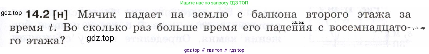 ГДЗ Физика, 7-9 класс Сборник задач, авторы: Лукашик Владимир Иванович, Иванова Елена Владимировна, издательство Просвещение, Москва, 2021, голубого цвета, страница 45, номер 14.2, Условие