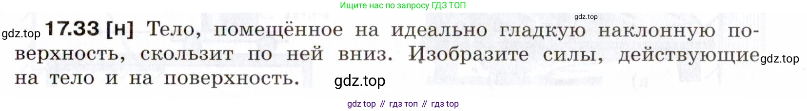 ГДЗ Физика, 7-9 класс Сборник задач, авторы: Лукашик Владимир Иванович, Иванова Елена Владимировна, издательство Просвещение, Москва, 2021, голубого цвета, страница 59, номер 17.33, Условие