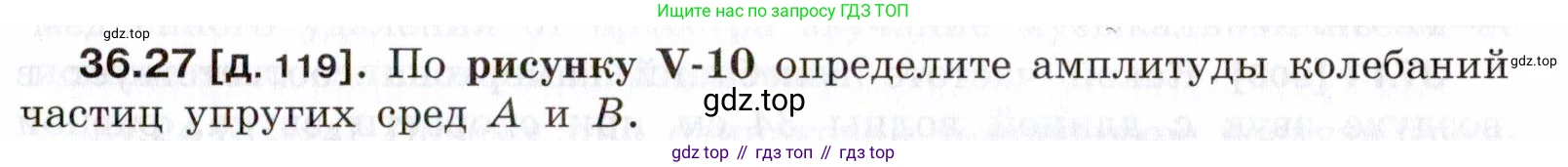 ГДЗ Физика, 7-9 класс Сборник задач, авторы: Лукашик Владимир Иванович, Иванова Елена Владимировна, издательство Просвещение, Москва, 2021, голубого цвета, страница 137, номер 36.27, Условие
