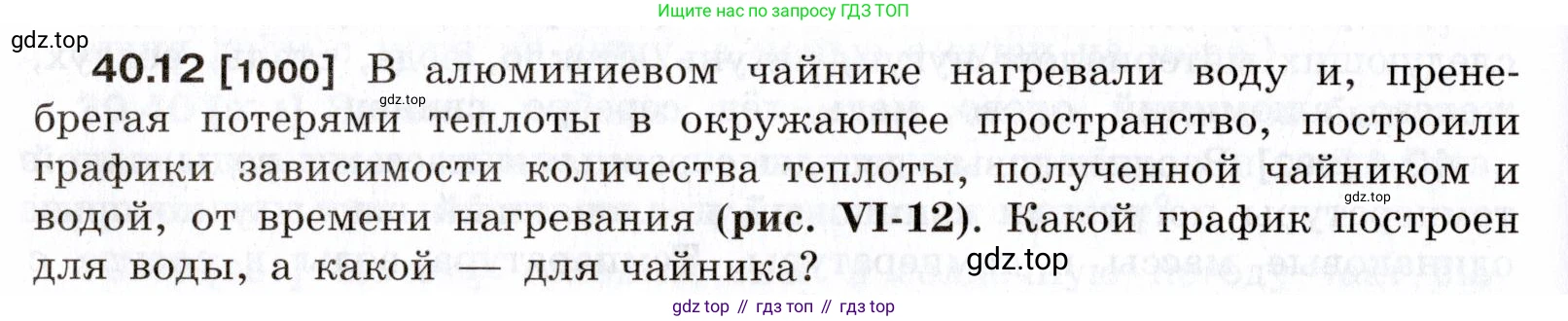 ГДЗ Физика, 7-9 класс Сборник задач, авторы: Лукашик Владимир Иванович, Иванова Елена Владимировна, издательство Просвещение, Москва, 2021, голубого цвета, страница 150, номер 40.12, Условие