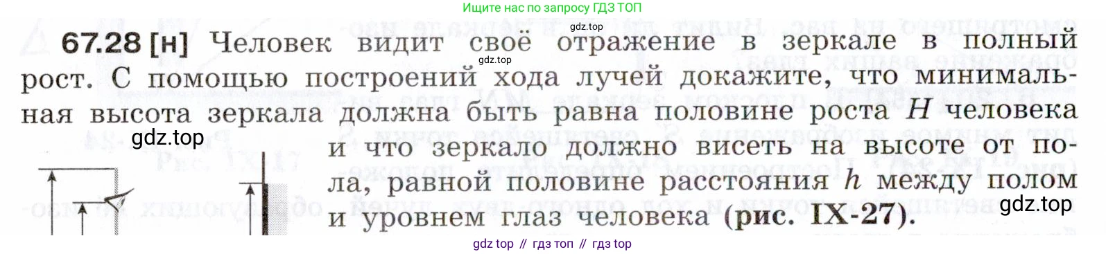 ГДЗ Физика, 7-9 класс Сборник задач, авторы: Лукашик Владимир Иванович, Иванова Елена Владимировна, издательство Просвещение, Москва, 2021, голубого цвета, страница 230, номер 67.28, Условие