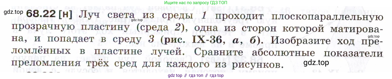 ГДЗ Физика, 7-9 класс Сборник задач, авторы: Лукашик Владимир Иванович, Иванова Елена Владимировна, издательство Просвещение, Москва, 2021, голубого цвета, страница 233, номер 68.22, Условие