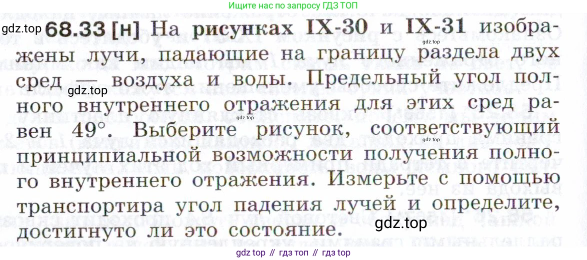 ГДЗ Физика, 7-9 класс Сборник задач, авторы: Лукашик Владимир Иванович, Иванова Елена Владимировна, издательство Просвещение, Москва, 2021, голубого цвета, страница 234, номер 68.33, Условие