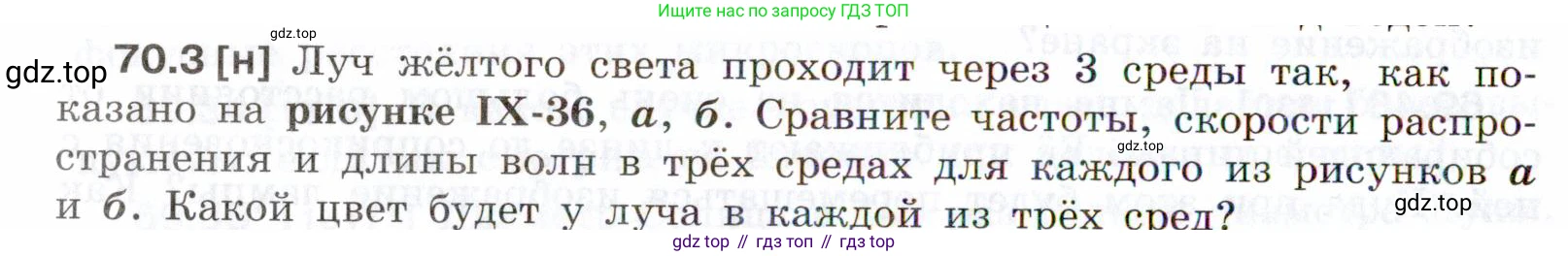 ГДЗ Физика, 7-9 класс Сборник задач, авторы: Лукашик Владимир Иванович, Иванова Елена Владимировна, издательство Просвещение, Москва, 2021, голубого цвета, страница 242, номер 70.3, Условие