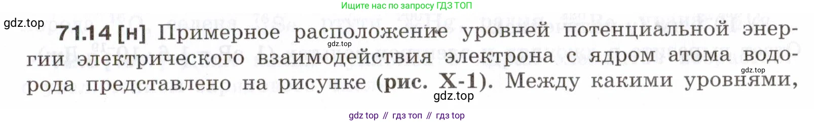 ГДЗ Физика, 7-9 класс Сборник задач, авторы: Лукашик Владимир Иванович, Иванова Елена Владимировна, издательство Просвещение, Москва, 2021, голубого цвета, страница 245, номер 71.14, Условие