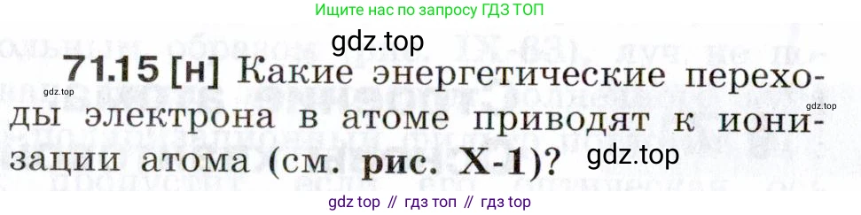 ГДЗ Физика, 7-9 класс Сборник задач, авторы: Лукашик Владимир Иванович, Иванова Елена Владимировна, издательство Просвещение, Москва, 2021, голубого цвета, страница 246, номер 71.15, Условие