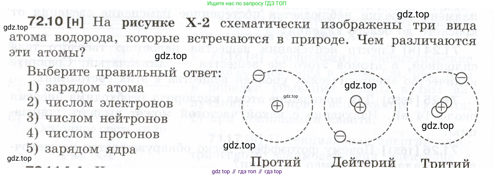ГДЗ Физика, 7-9 класс Сборник задач, авторы: Лукашик Владимир Иванович, Иванова Елена Владимировна, издательство Просвещение, Москва, 2021, голубого цвета, страница 248, номер 72.10, Условие