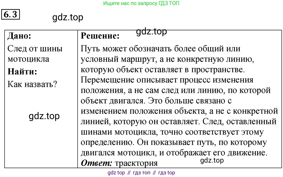 ГДЗ Физика, 7-9 класс Сборник задач, авторы: Лукашик Владимир Иванович, Иванова Елена Владимировна, издательство Просвещение, Москва, 2021, голубого цвета, страница 16, номер 6.3, Решение 4