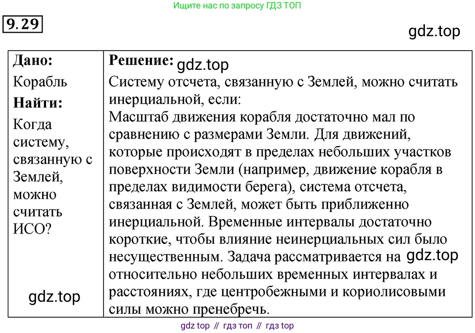 ГДЗ Физика, 7-9 класс Сборник задач, авторы: Лукашик Владимир Иванович, Иванова Елена Владимировна, издательство Просвещение, Москва, 2021, голубого цвета, страница 31, номер 9.29, Решение 4