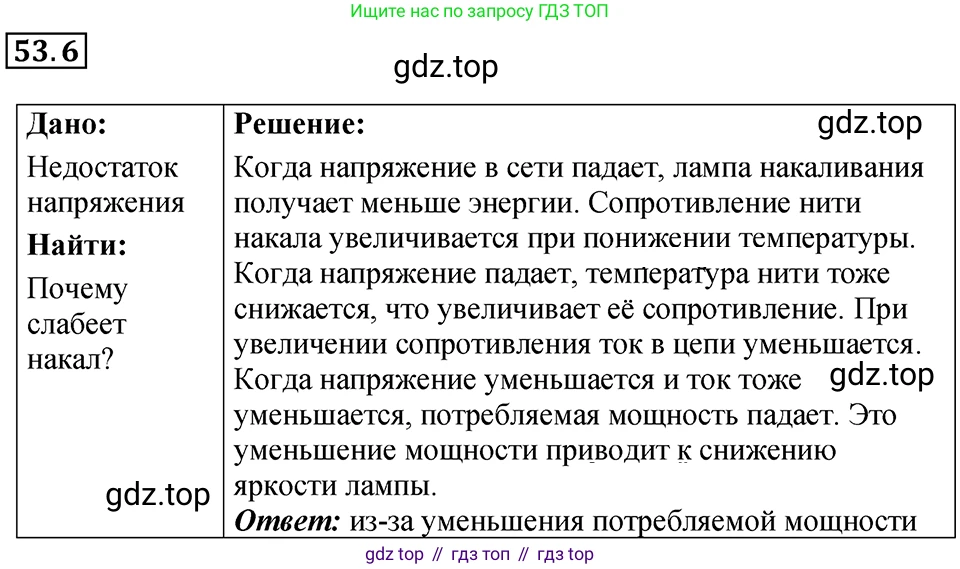 ГДЗ Физика, 7-9 класс Сборник задач, авторы: Лукашик Владимир Иванович, Иванова Елена Владимировна, издательство Просвещение, Москва, 2021, голубого цвета, страница 187, номер 53.6, Решение 4