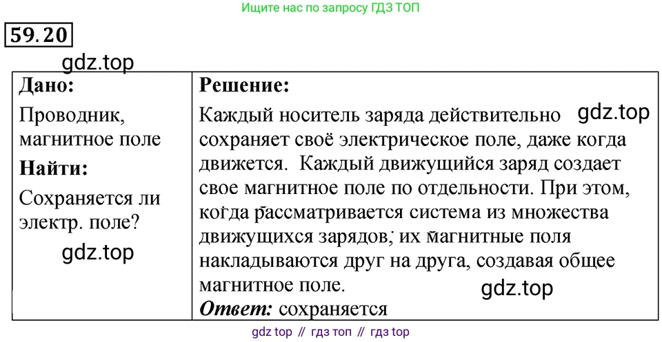 ГДЗ Физика, 7-9 класс Сборник задач, авторы: Лукашик Владимир Иванович, Иванова Елена Владимировна, издательство Просвещение, Москва, 2021, голубого цвета, страница 212, номер 59.20, Решение 4