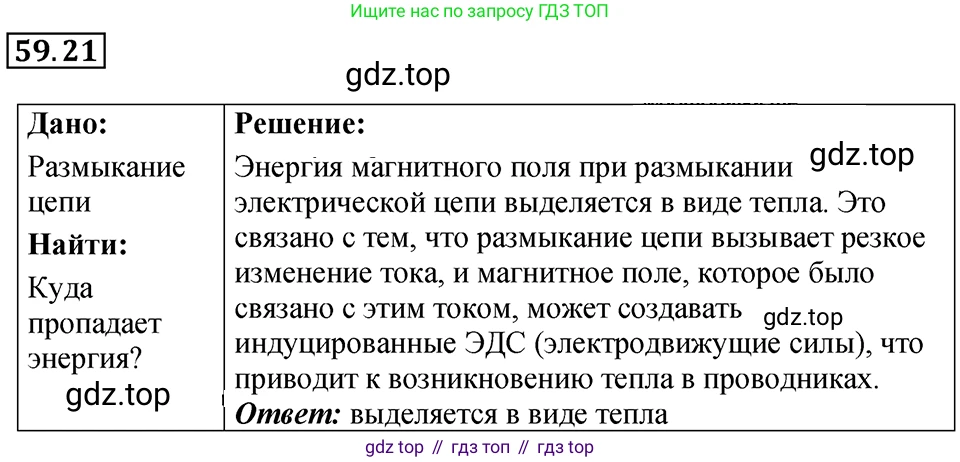 ГДЗ Физика, 7-9 класс Сборник задач, авторы: Лукашик Владимир Иванович, Иванова Елена Владимировна, издательство Просвещение, Москва, 2021, голубого цвета, страница 212, номер 59.21, Решение 4