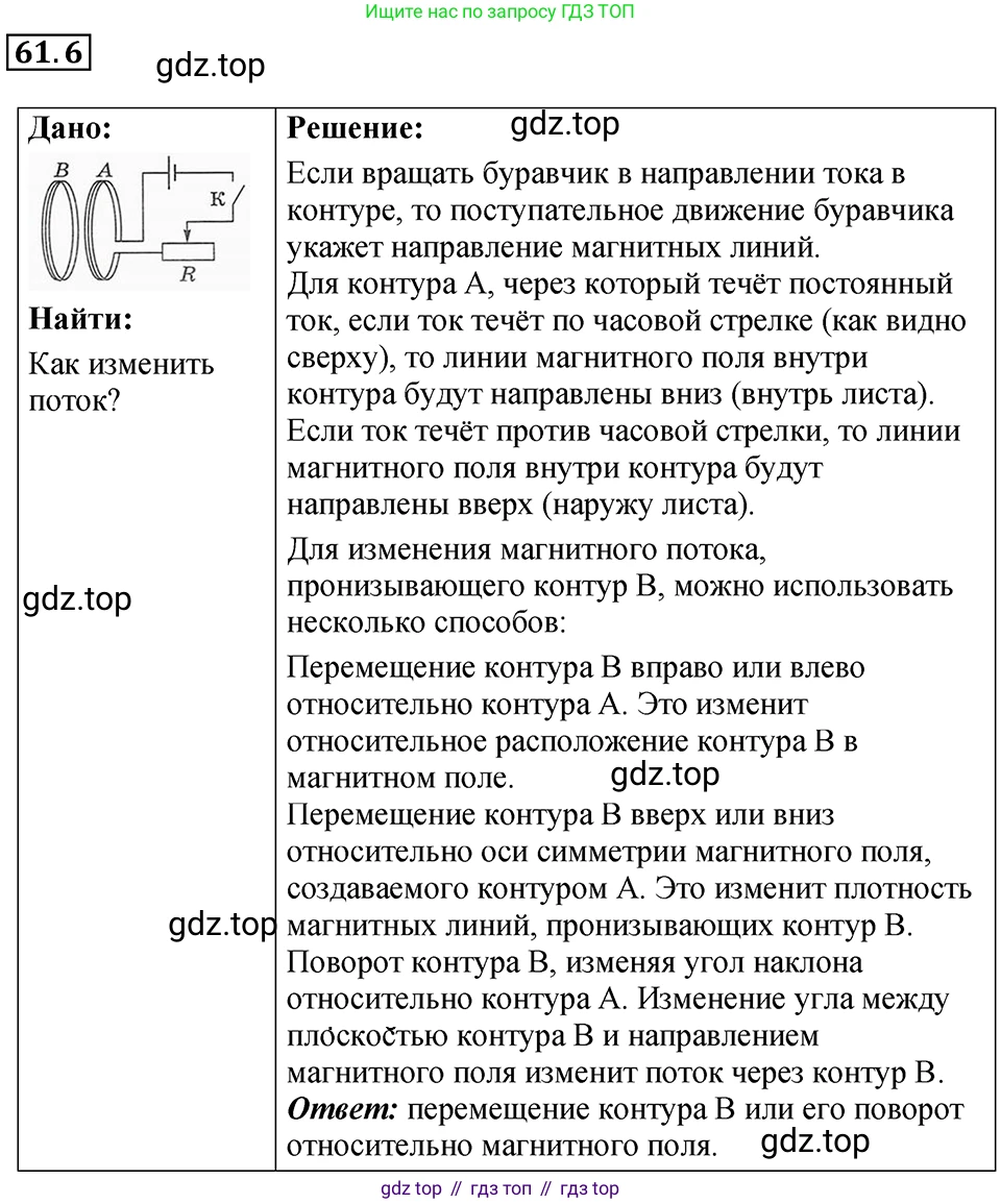 ГДЗ Физика, 7-9 класс Сборник задач, авторы: Лукашик Владимир Иванович, Иванова Елена Владимировна, издательство Просвещение, Москва, 2021, голубого цвета, страница 216, номер 61.6, Решение 4