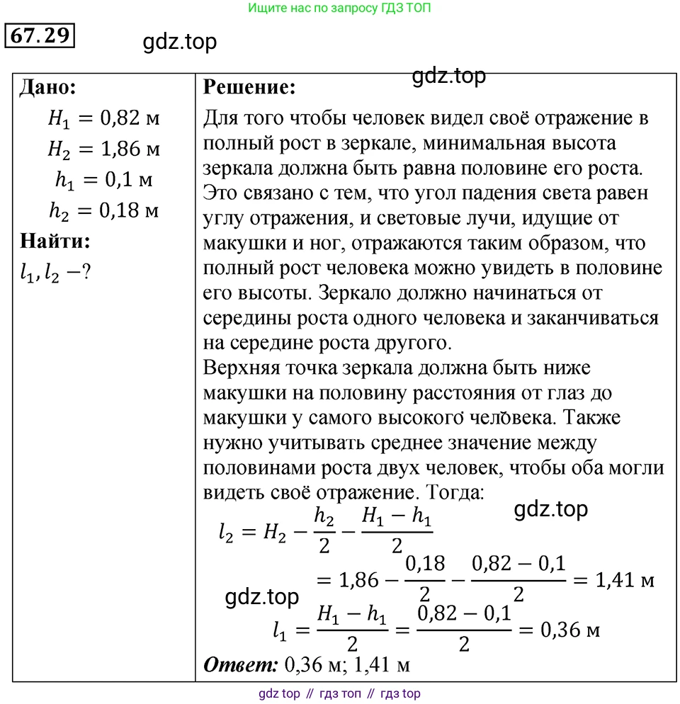 ГДЗ Физика, 7-9 класс Сборник задач, авторы: Лукашик Владимир Иванович, Иванова Елена Владимировна, издательство Просвещение, Москва, 2021, голубого цвета, страница 230, номер 67.29, Решение 4