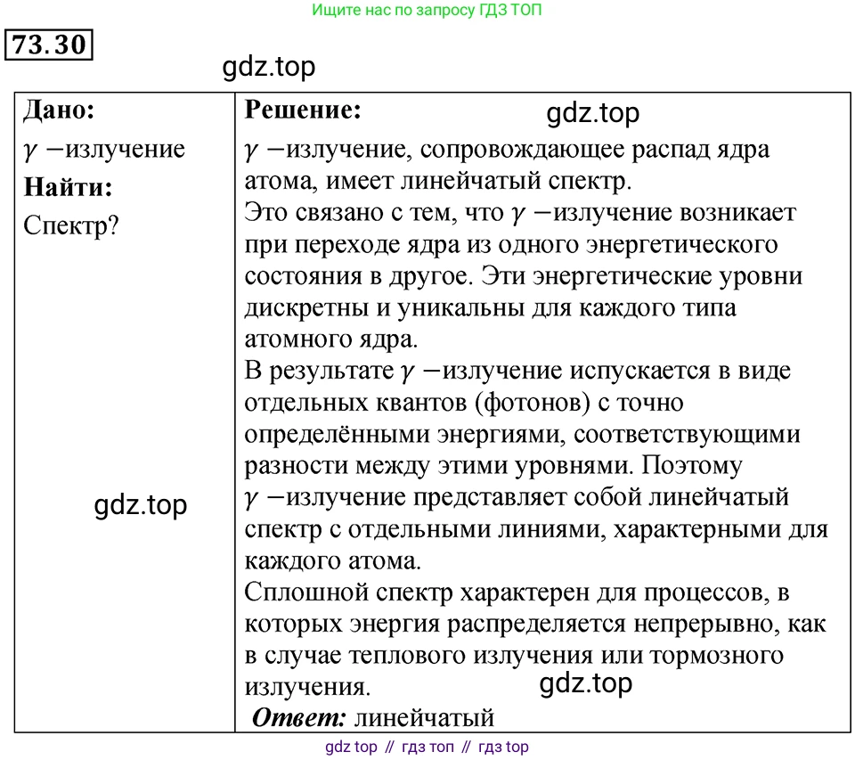 ГДЗ Физика, 7-9 класс Сборник задач, авторы: Лукашик Владимир Иванович, Иванова Елена Владимировна, издательство Просвещение, Москва, 2021, голубого цвета, страница 250, номер 73.30, Решение 4