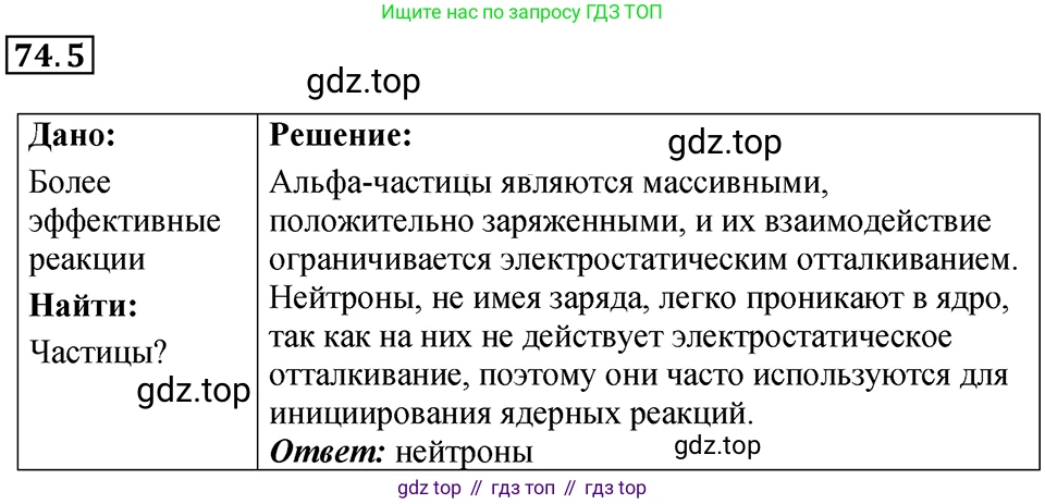 ГДЗ Физика, 7-9 класс Сборник задач, авторы: Лукашик Владимир Иванович, Иванова Елена Владимировна, издательство Просвещение, Москва, 2021, голубого цвета, страница 251, номер 74.5, Решение 4