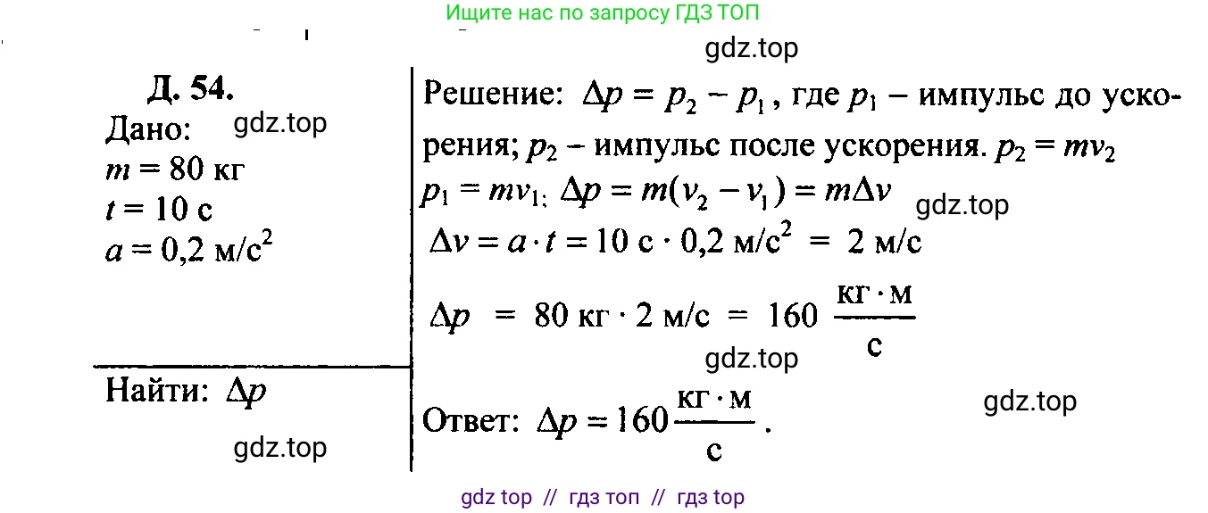 Физика, 7-9 класс Сборник задач, авторы: Лукашик Владимир Иванович, Иванова Елена Владимировна, издательство Просвещение, Москва, 2021, голубого цвета, страница 64, номер 19.6, Решение 2