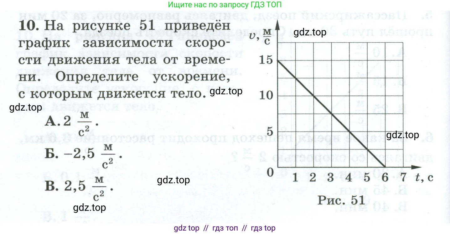 Физика, 7 класс Дидактические материалы, авторы: Марон Абрам Евсеевич, Марон Евгений Абрамович, издательство Просвещение, Москва, 2022, белого цвета, страница 44, номер 10, Условие