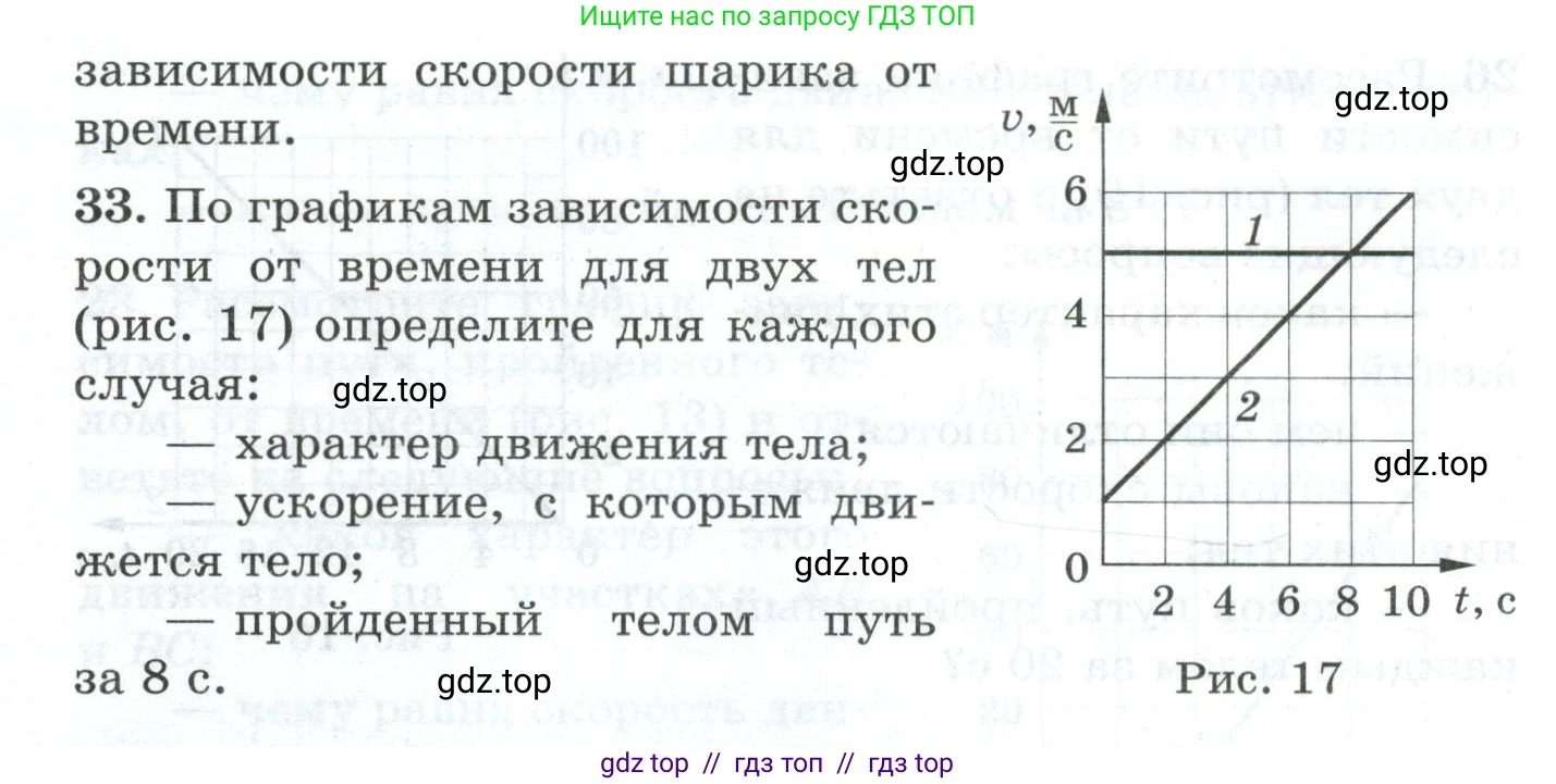 Физика, 7 класс Дидактические материалы, авторы: Марон Абрам Евсеевич, Марон Евгений Абрамович, издательство Просвещение, Москва, 2022, белого цвета, страница 14, номер 33, Условие