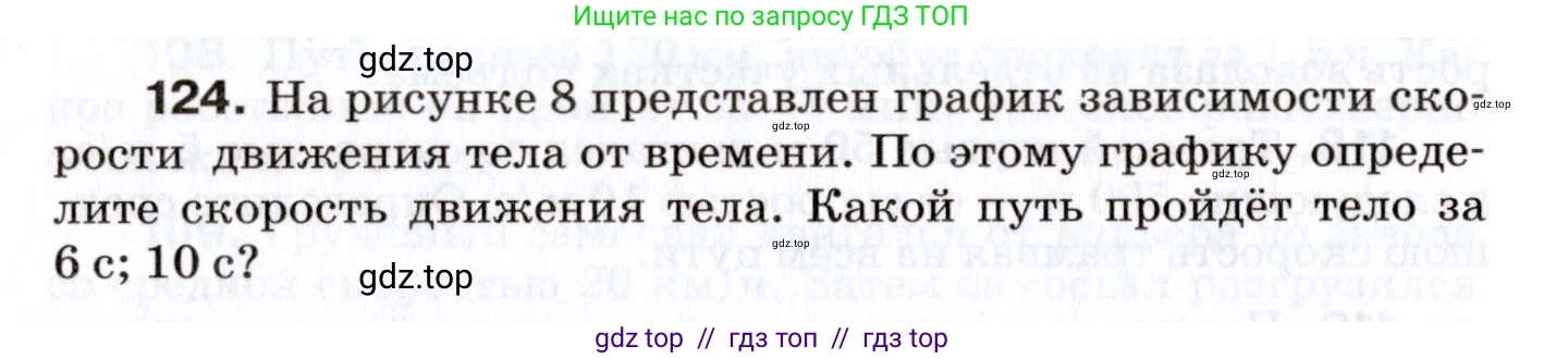 Физика, 7 класс Сборник вопросов и задач, авторы: Марон Абрам Евсеевич, Марон Евгений Абрамович, Позойский Семён Вениаминович, издательство Просвещение, Москва, 2022, белого цвета, страница 20, номер 124, Условие