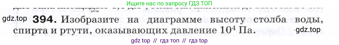 Физика, 7 класс Сборник вопросов и задач, авторы: Марон Абрам Евсеевич, Марон Евгений Абрамович, Позойский Семён Вениаминович, издательство Просвещение, Москва, 2022, белого цвета, страница 54, номер 394, Условие