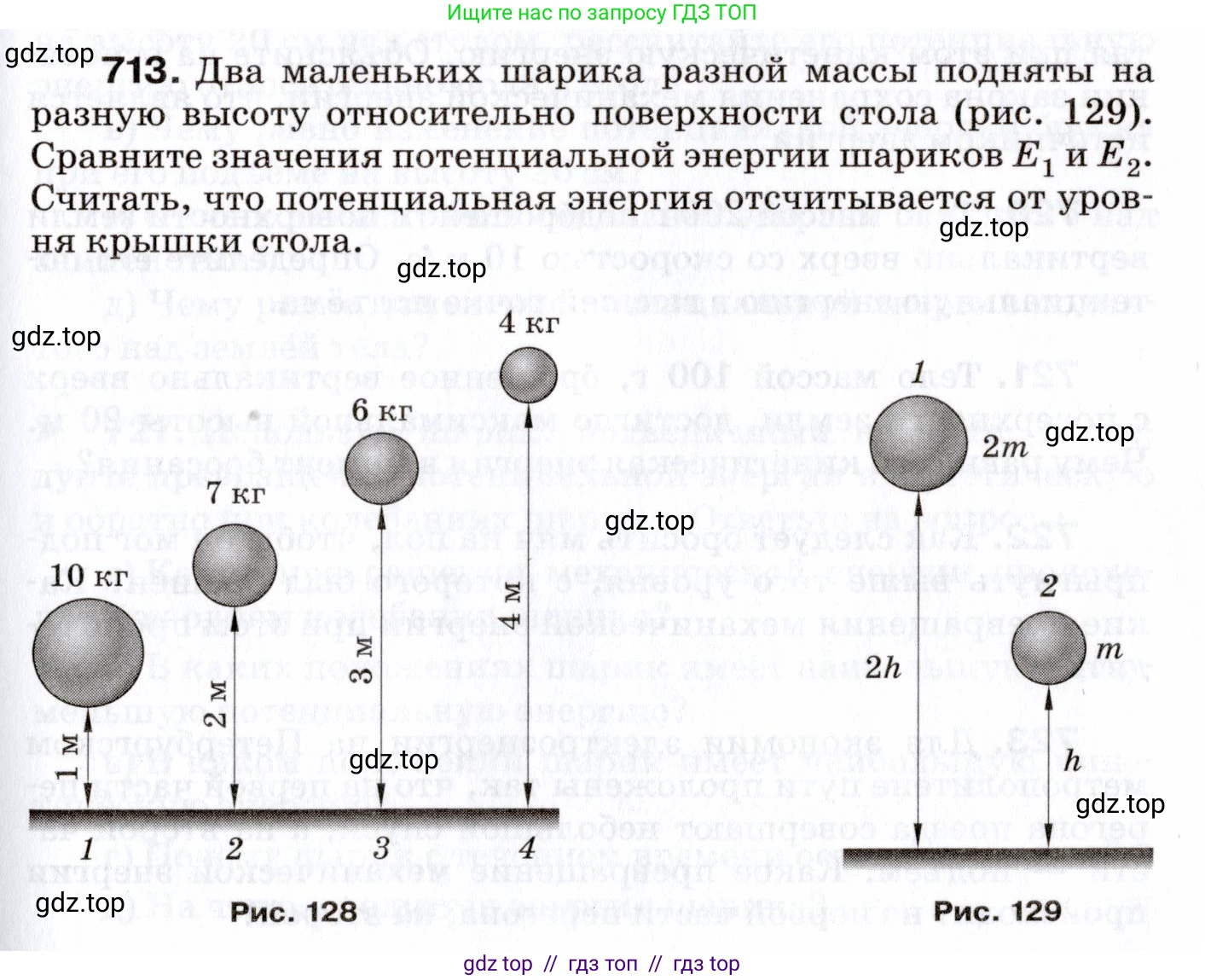 Физика, 7 класс Сборник вопросов и задач, авторы: Марон Абрам Евсеевич, Марон Евгений Абрамович, Позойский Семён Вениаминович, издательство Просвещение, Москва, 2022, белого цвета, страница 97, номер 713, Условие