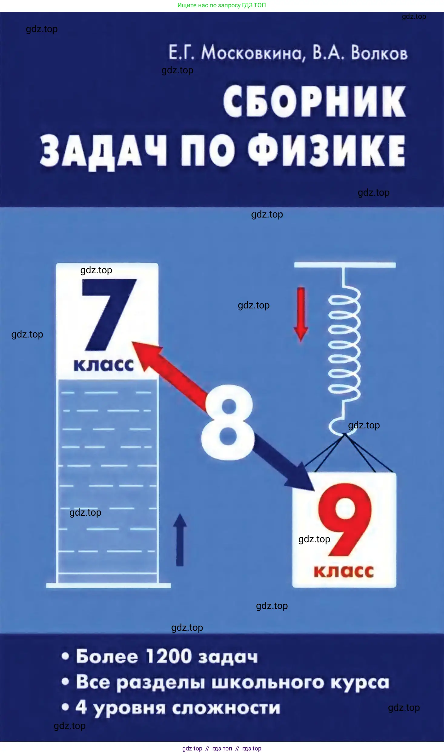 Физика, 7-9 класс Сборник задач, авторы: Московкина Елена Геннадьевна, Волков Владимир Анатольевич, издательство ВАКО, Москва, 2011, 