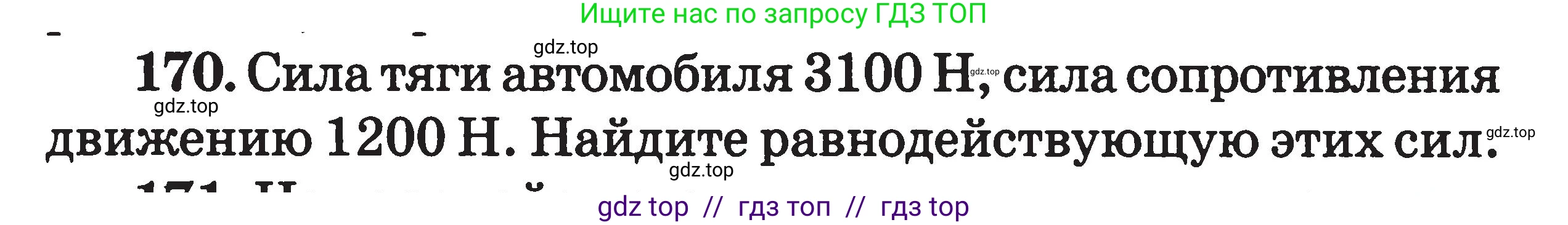 Физика, 7-9 класс Сборник задач, авторы: Московкина Елена Геннадьевна, Волков Владимир Анатольевич, издательство ВАКО, Москва, 2011, страница 22, номер 170, Условие