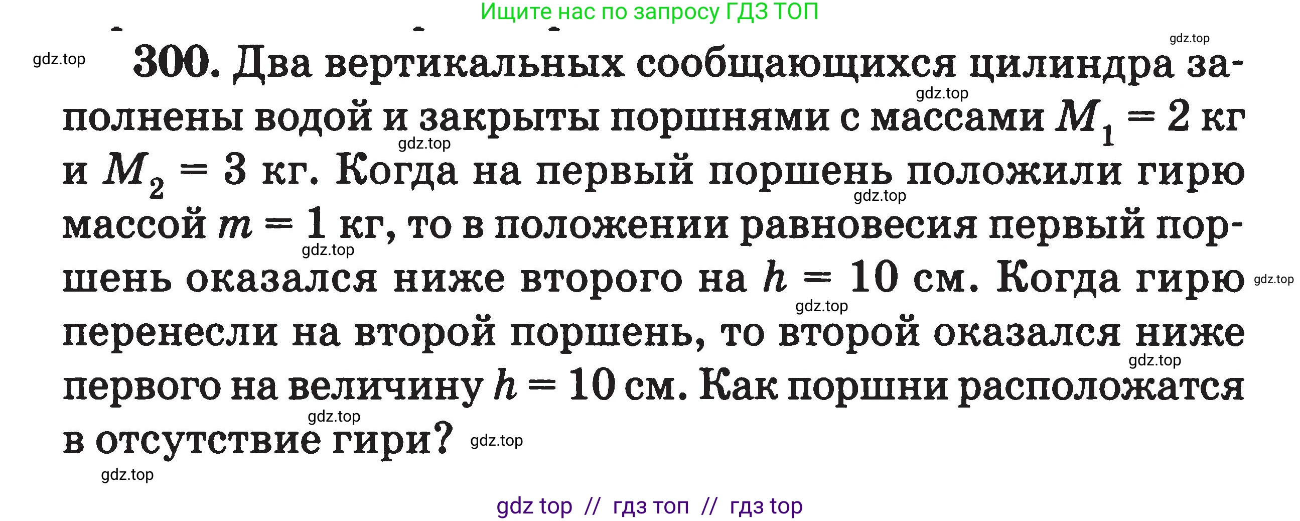 Физика, 7-9 класс Сборник задач, авторы: Московкина Елена Геннадьевна, Волков Владимир Анатольевич, издательство ВАКО, Москва, 2011, страница 38, номер 300, Условие