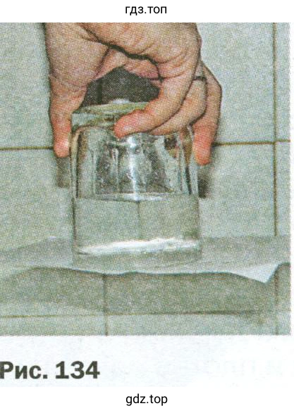 Почему не вытекает вода, если если стакан с водой накрыть листом бумаги и перевернуть