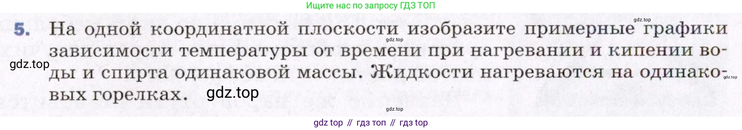 ГДЗ Физика, 8 класс Учебник, авторы: Пёрышкин И М, Иванов Александр Иванович, издательство Просвещение, Москва, 2021 - 2022, белого цвета, страница 66, номер 5, Условие